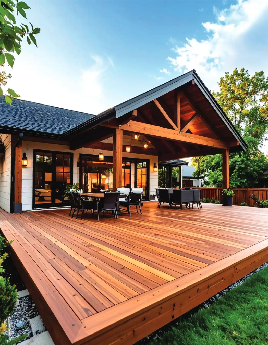 Beautiful custom deck by Decks Improvement